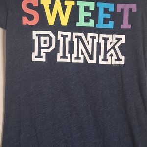 Victoria's Secret Kids Tee - Sweet Pink on Navy
